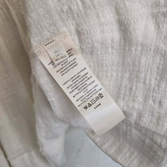 Free People Oversized Half Button Keeping It Cool Tunic Top, L - Picture 9 of 11